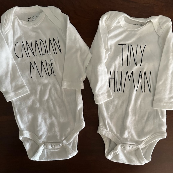 Rae Dunn long sleeved onesies - Picture 1 of 1